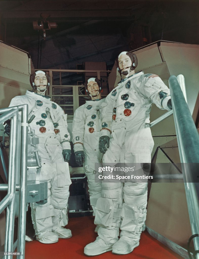 Apollo 9 Rendezvous The Apollo 9 prime crew suited up for a simulated flight in the... News ...