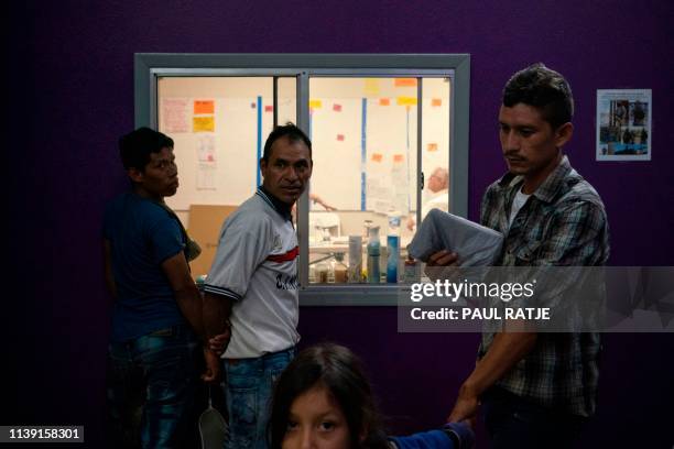 Migrant children from different Latin American wait to make travel arrangements at the Casa del Refugiado, or The House of Refugee, a new centre...