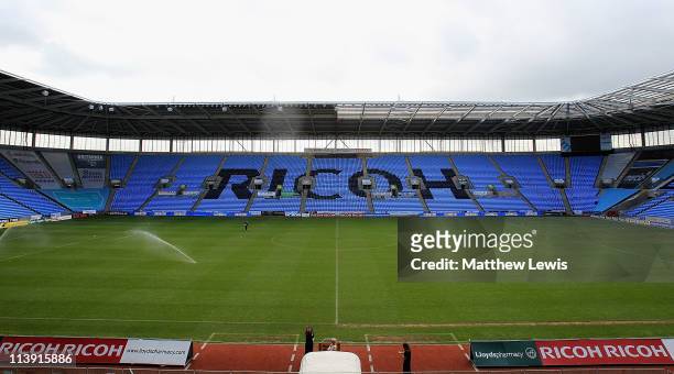 General view of the Ricoh Arena on May 10, 2011 in Coventry, England.