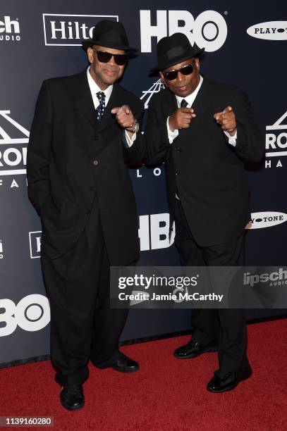 Jimmy Jam and Terry Lewis attend the 2019 Rock & Roll Hall Of Fame Induction Ceremony at Barclays Center on March 29, 2019 in New York City.