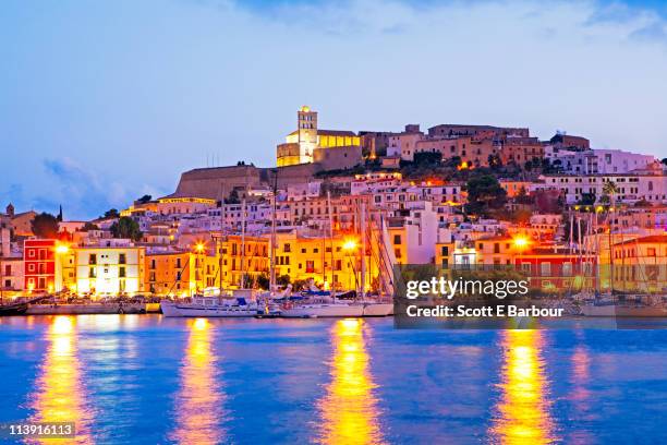 ibiza town, cityscape - ibiza island 個照片及圖片檔