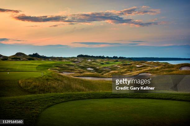 View from the 11th hole of Whistling Straits Golf Course on October 15, 2018 in Sheboygan, Wisconsin.
