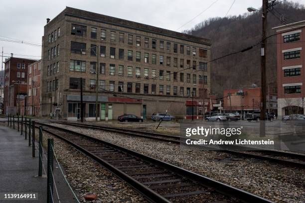 Views of the downtown Logan on March 26, 2019 in Logan, West Virginia. The town, like most in this area of Appalachia, was built from the coal...
