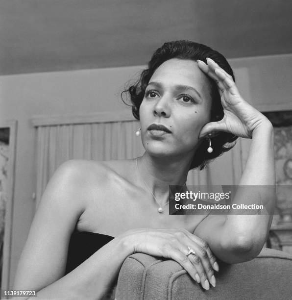 Actress Dorothy Dandridge poses for a portrait in 1959.