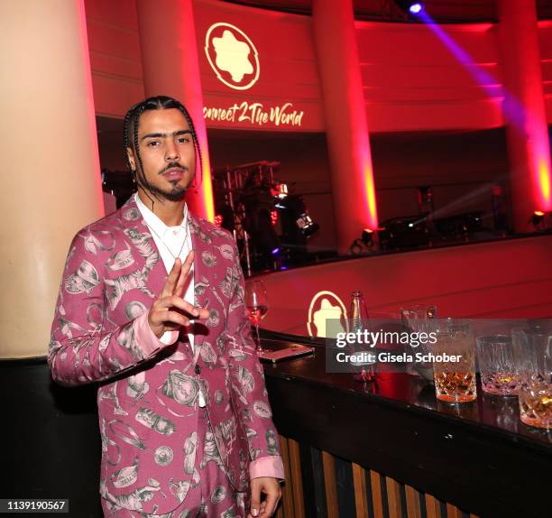 Quincy Brown, son of P. Diddy, during the "To Berlin and Beyond with Montblanc: Reconnect To The World" launch event at Metropol Theater on April 24,...