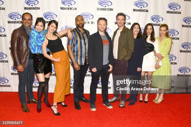 Navid Negahban, Lauren Tsai, Amber Midthunder, Jeremie Harris, Noah Hawley, Dan Stevens, Lauren Shuler Donner, Aubrey Plaza and Rachel Keller attend...