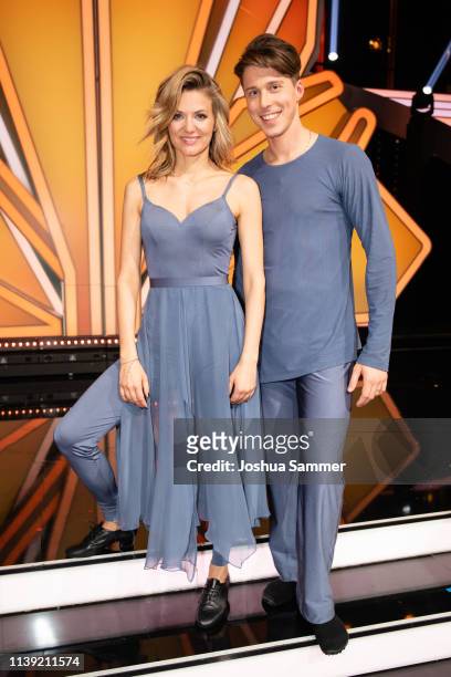 Ella Endlich and Valentin Lusin during the 2nd show of the 12th season of the television competition "Let's Dance" on March 29, 2019 in Cologne,...