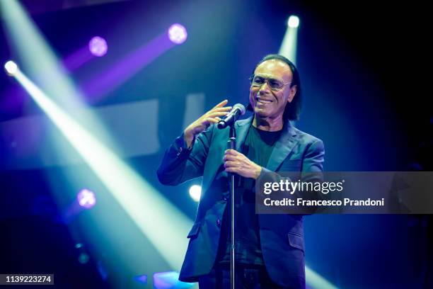 Antonello Venditti performs at Mediolanum Forum on March 29, 2019 in Milan, Italy.