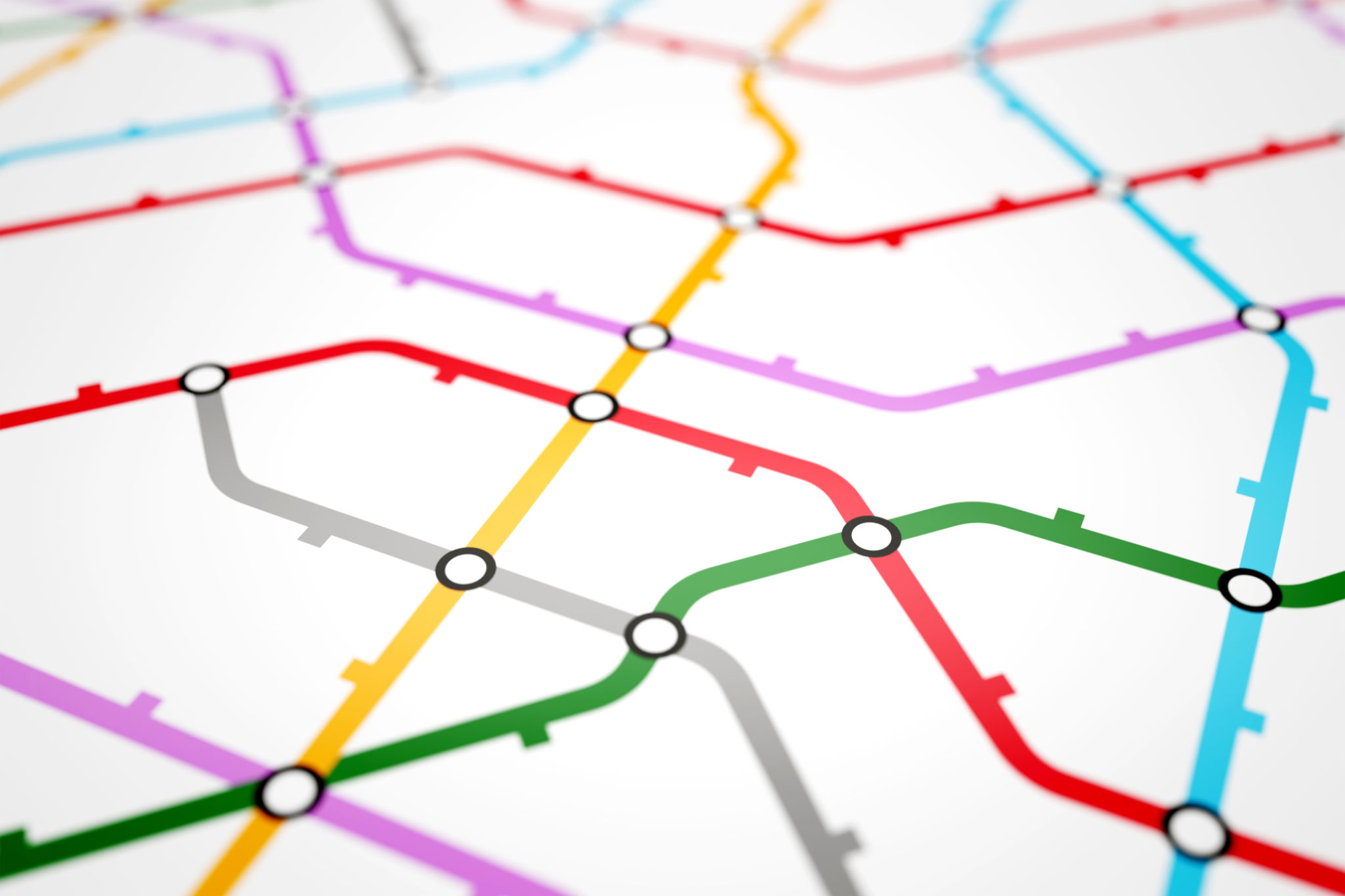 Colorful metro scheme, railway transport or city bus map Colorful metro scheme, railway transport or city bus map