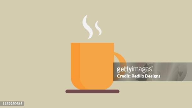 coffee cup icon - hot drink stock illustrations