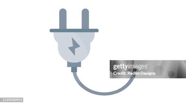 plug icon - electrical plug stock illustrations