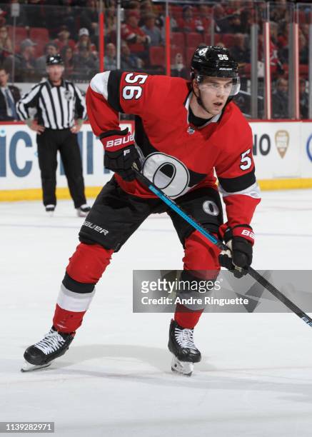 Magnus Paajarvi of the Ottawa Senators skates against the Florida Panthers at Canadian Tire Centre on March 28, 2019 in Ottawa, Ontario, Canada.