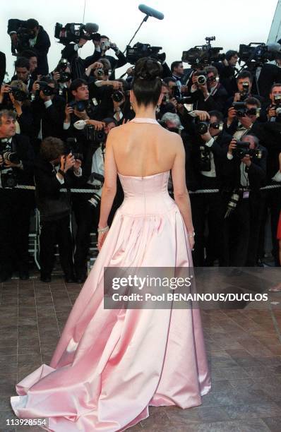 Cannes Film Festival Walking up the steps "Entrapment" In Cannes, France On May 14, 1999-Catherine Zeta-Jones.