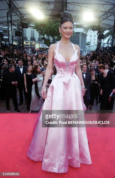 Cannes Film Festival Walking up the steps "Entrapment" In Cannes, France On May 14, 1999-Catherine Zeta-Jones.