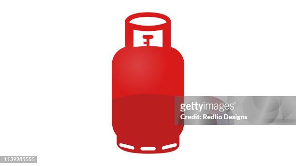 stockillustraties, clipart, cartoons en iconen met gas fles icoon - propaan