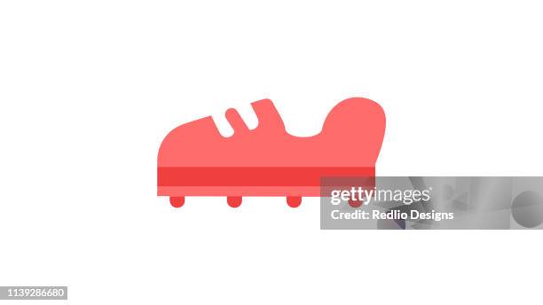 soccer shoe icon - leather texture stock illustrations
