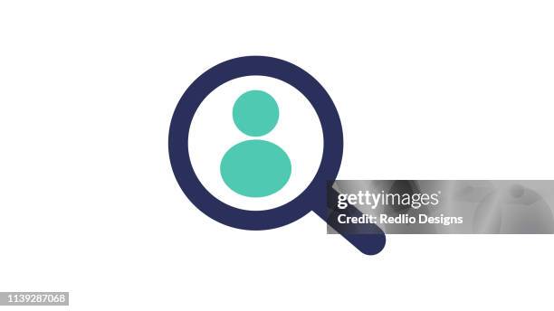 illustrazioni stock, clip art, cartoni animati e icone di tendenza di icona ricerca lente d'ingrandimento - lente dingrandimento