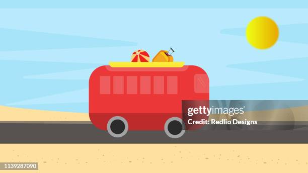 tour shuttle bus icon - school bus driver stock illustrations