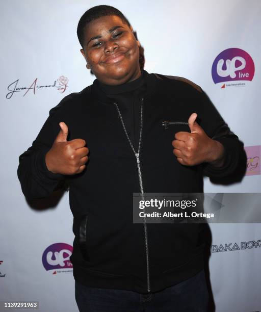 Akinyele Caldwell attends Jovan Armand In Concert held at Globe Theater on April 24, 2019 in Los Angeles, California.