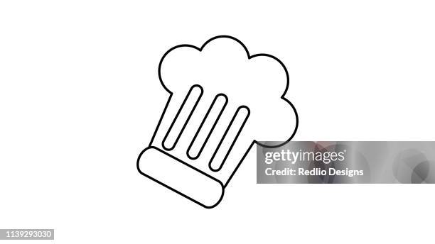 chef cap icon - appliance manufacturing stock illustrations