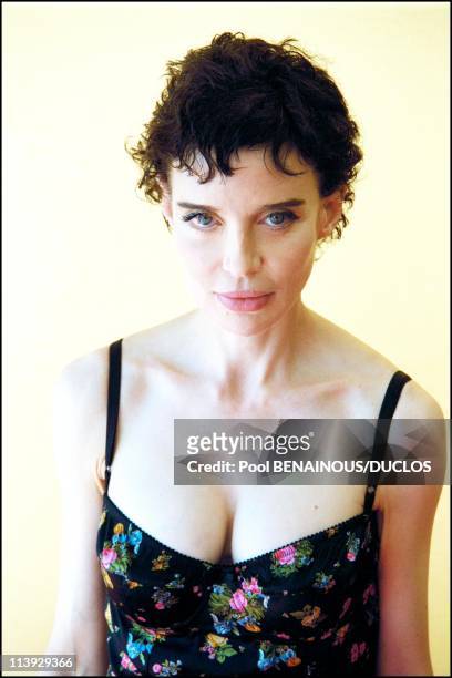 Cannes film festival : Anna Thomson actress in "Fast food, fast woman" In Cannes, France On May 07, 2000.