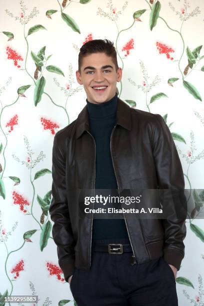 Hero Fiennes Tiffin attends the photocall for "After" at Hotel Palazzo Naiadi on March 30, 2019 in Rome, Italy.