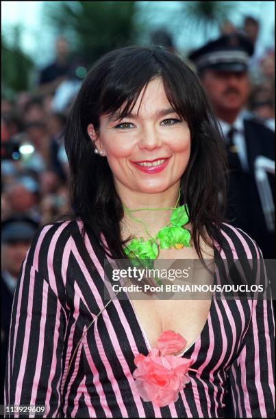 Cannes international film festival: stairs of closing ceremony In Cannes, France On May 21, 2000-Bjork.