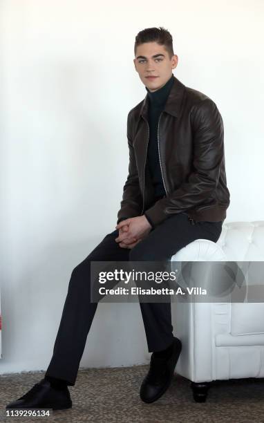Hero Fiennes Tiffin attends the photocall for "After" at Hotel Palazzo Naiadi on March 30, 2019 in Rome, Italy.