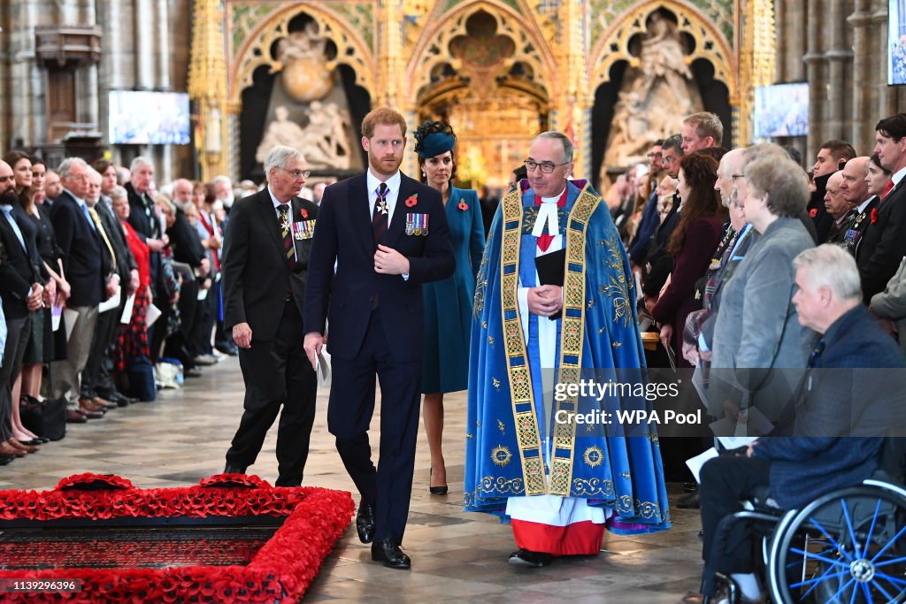 Duchess Of Cambridge Attends ANZAC Day Service