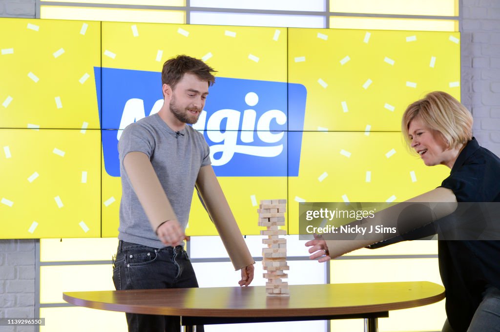 Daniel Rodd Magic Daniel Radcliffe chats to Emma B during a visit to Magic Radio on ...