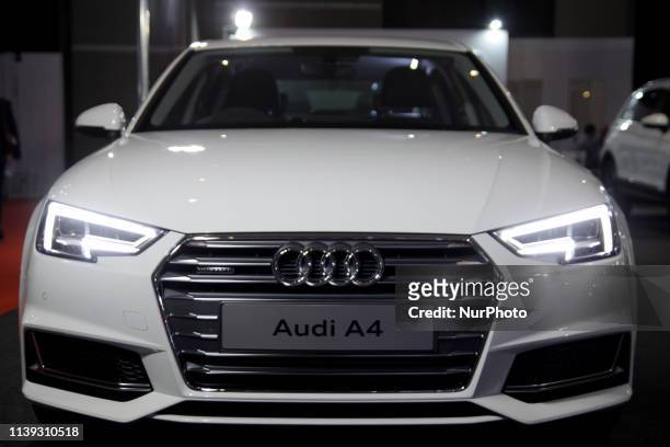 The Audi A4 has shown in the opening of the Indonesia International Motor Show 2019 at Jakarta International Expo , Jakarta on April 25, 2019. The...
