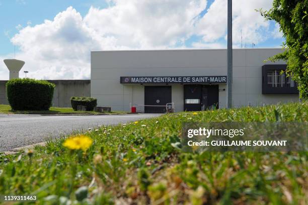 Picture taken on April 25, 2019 shows a part of the Saint-Maur prison where French national Jean-Claude Romand, sentenced to life in 1996 for the...