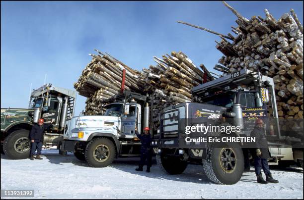 Quebec : the "iced" truckers of Saguenay In Quebec, Canada In December, 2000-Only three truck manufacturers build these huge trucks to order:...