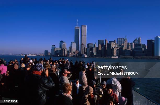 Archive of New York Skyline In New York, United States In 1999-Views of the World Trade Center, 1999-2000.