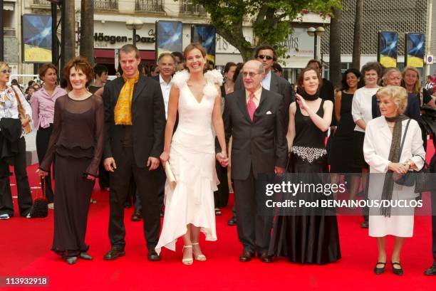 55th Cannes film festival: Stairs of "O Principio da Incerteza" In Cannes, France On May 18, 2002-From left to right Isabel Ruth, Ricardo Trepa,...