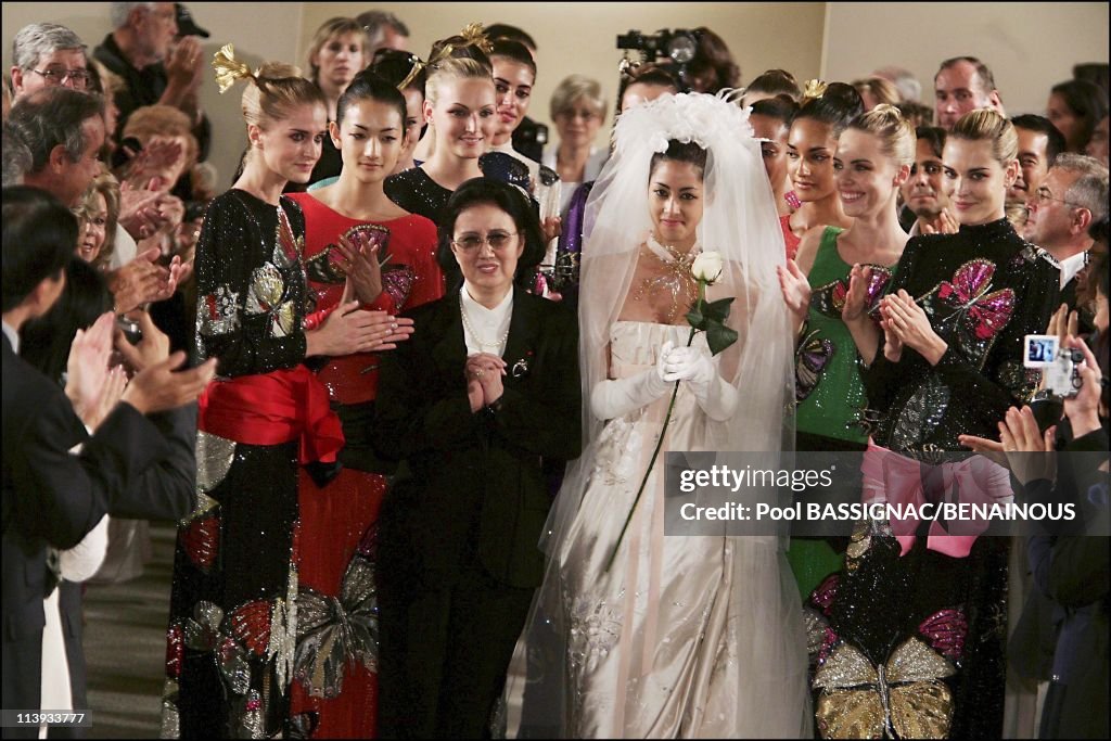 Hanae Mori , Haute Couture fall winter 2004-2005 show in Paris, France On July 07, 2004-
