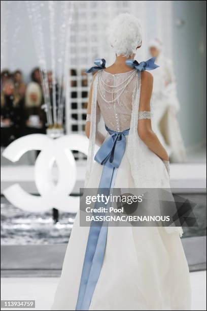 Chanel, Haute Couture Spring-Summer 2005 Fashion Show in Paris, France On January 25, 2005.