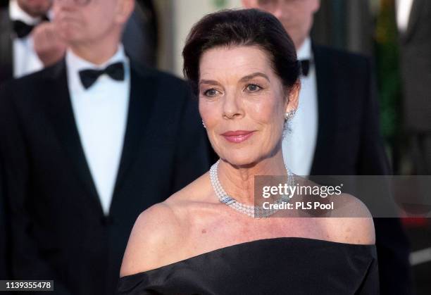 Caroline, Princess of Hanover attends the Rose Ball 2019 to benefit the Princess Grace Foundation on March 30, 2019 in Monaco, Monaco.