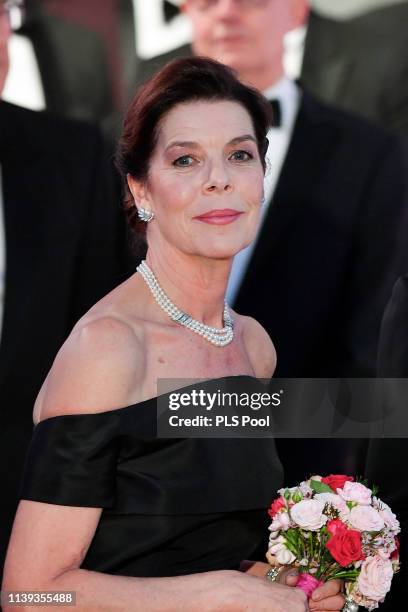 Caroline, Princess of Hanover attends the Rose Ball 2019 to benefit the Princess Grace Foundation on March 30, 2019 in Monaco, Monaco.