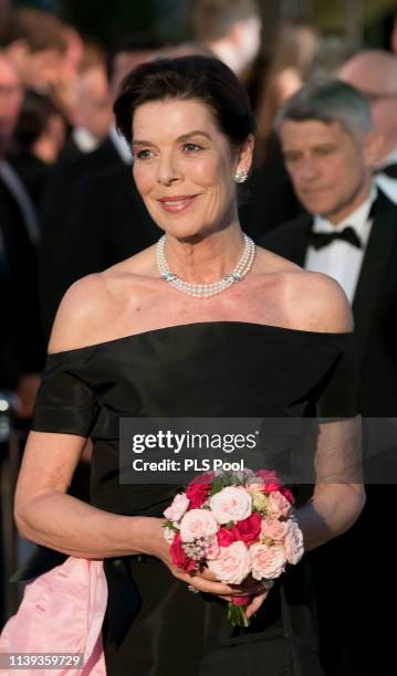 Caroline, Princess of Hanover attends the Rose Ball 2019 to benefit the Princess Grace Foundation on March 30, 2019 in Monaco, Monaco.