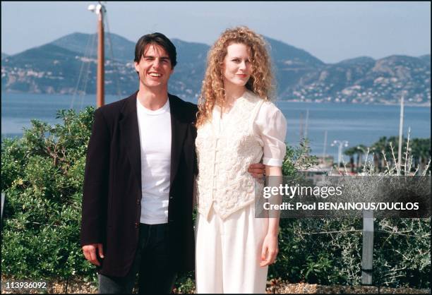 45th Cannes Film festival in Cannes, France on May 17, 1992-Tom Cruise and Nicole Kidman.