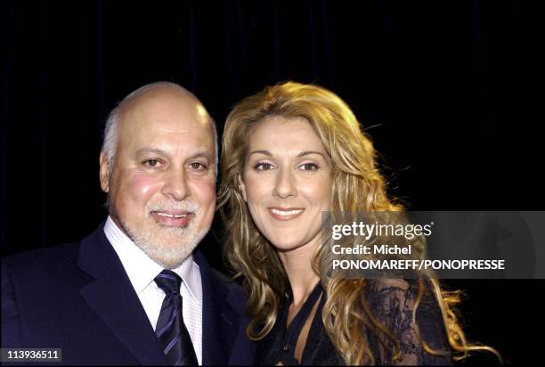 Celine Dion unveil her Bronze Star In Montreal, Canada On September 26, 2002-Celine Dion with her husband Rene.