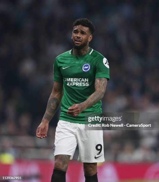 Brighton & Hove Albion's Jurgen Locadia during the Premier League match between Tottenham Hotspur and Brighton & Hove Albion at Tottenham Hotspur...