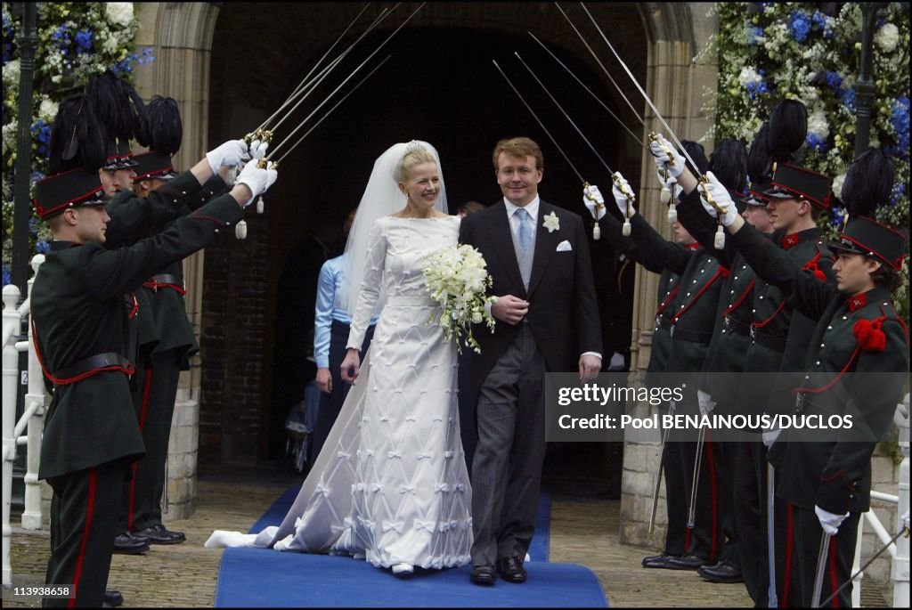 Wedding of Prince Friso and Miss Mabel Smit in Delft, Netherlands On April 20, 2004-