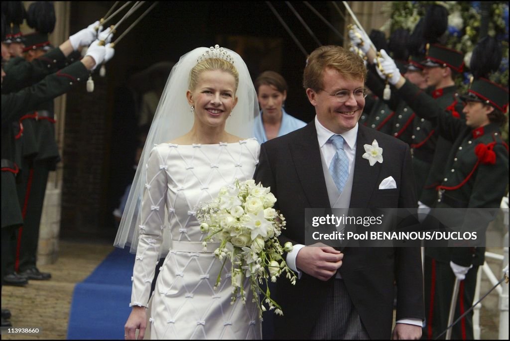 Wedding of Prince Friso and Miss Mabel Smit in Delft, Netherlands On April 20, 2004-