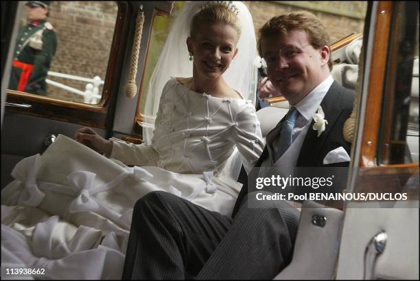 Wedding of Prince Friso and Miss Mabel Smit in Delft, Netherlands On April 20, 2004-Wedding of Prince Friso and Miss Mabel Smit in Delft, Netherlands.