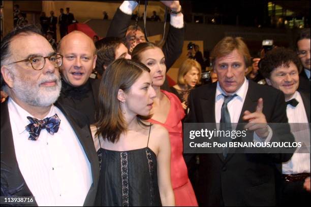 54th Cannes film festival: after the screening of "Apocalypse Now Redux" In Cannes, France On May 11, 2001-Francis Coppola and daughter Sofia, Gerard...