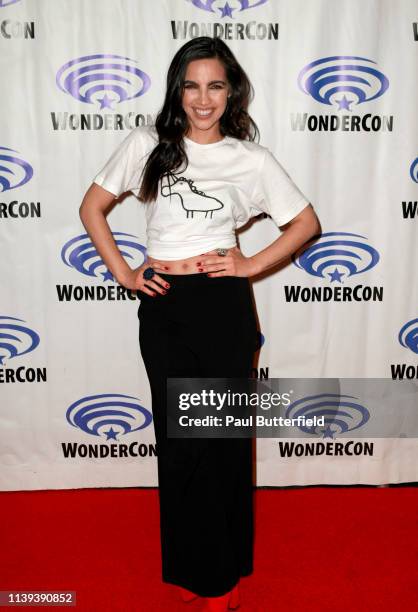 María Gabriela de Faría attends the 'Deadly Class' press line during WonderCon 2019 at Anaheim Convention Center on March 30, 2019 in Anaheim,...