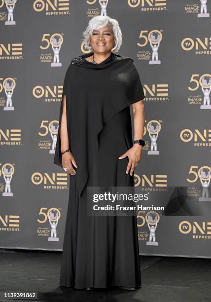 Donna Brazile attends the 50th NAACP Image Awards at Dolby Theatre on March 30, 2019 in Hollywood, California.