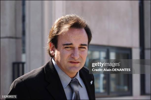 Juan Carlos Lecompte, husband of Ingrid Betancourt, welcomed at the Regional Council of Pays de la Loire in Nantes, France On March 18, 2005-The...